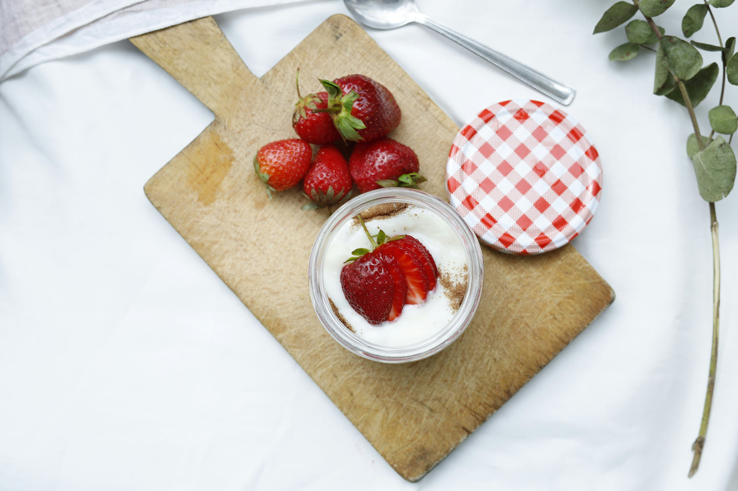 Chia seed Greek yogurt verrine with fresh fruit healthy breakfast delivered to Orihuela Costa villa