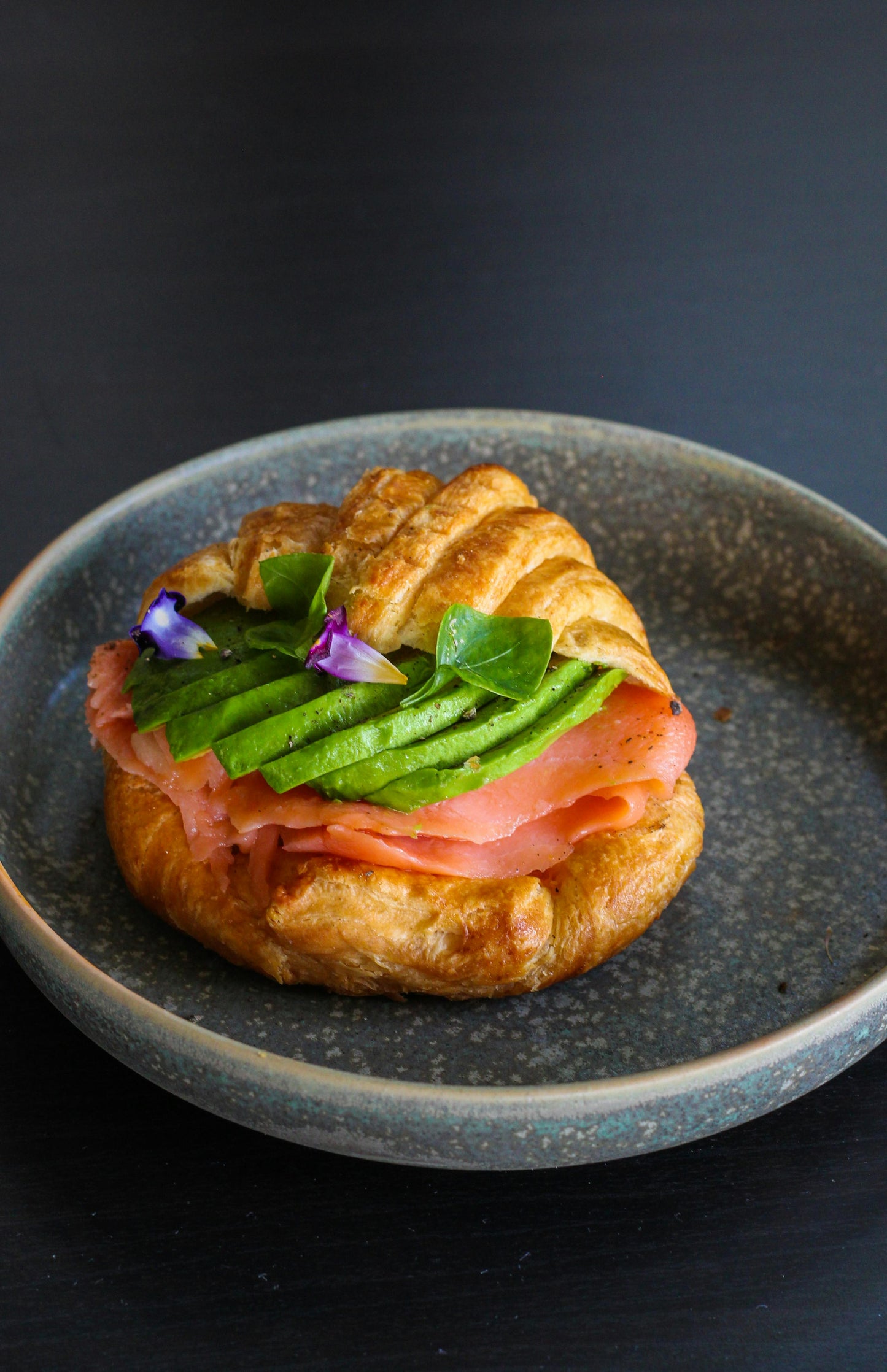 Mini Salmon Croissant - Gourmet Seafood Appetizer