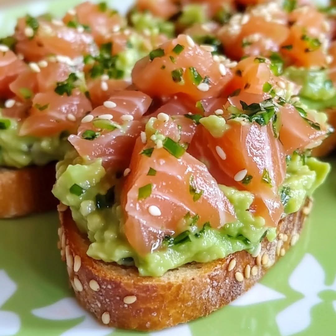 Bruschetta Saumon · Avocat