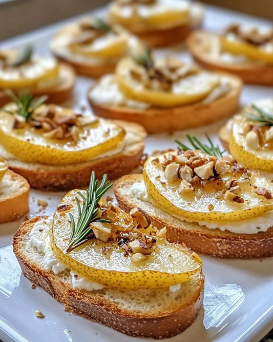 Bruschetta Chèvre · Noix · Miel